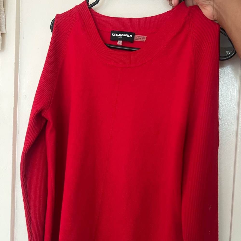 Karl Lagerfeld Red Sweater